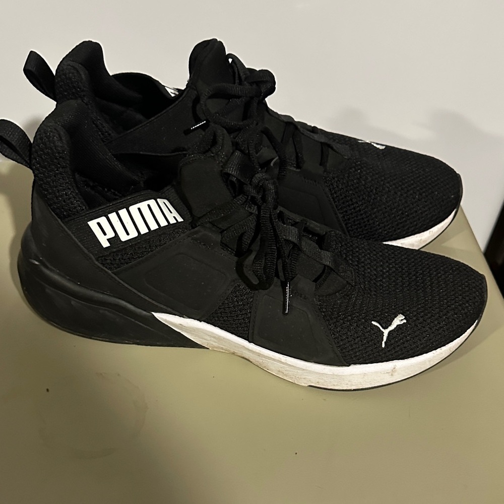 PUMA Black and White Sport Sneakers